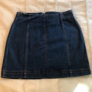Dark Wash Jean Mini Skirt